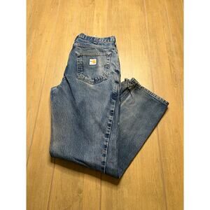 Vintage Carhartt FR Sz 32x32 Men’s Blue Denim Jeans Y2K Distress